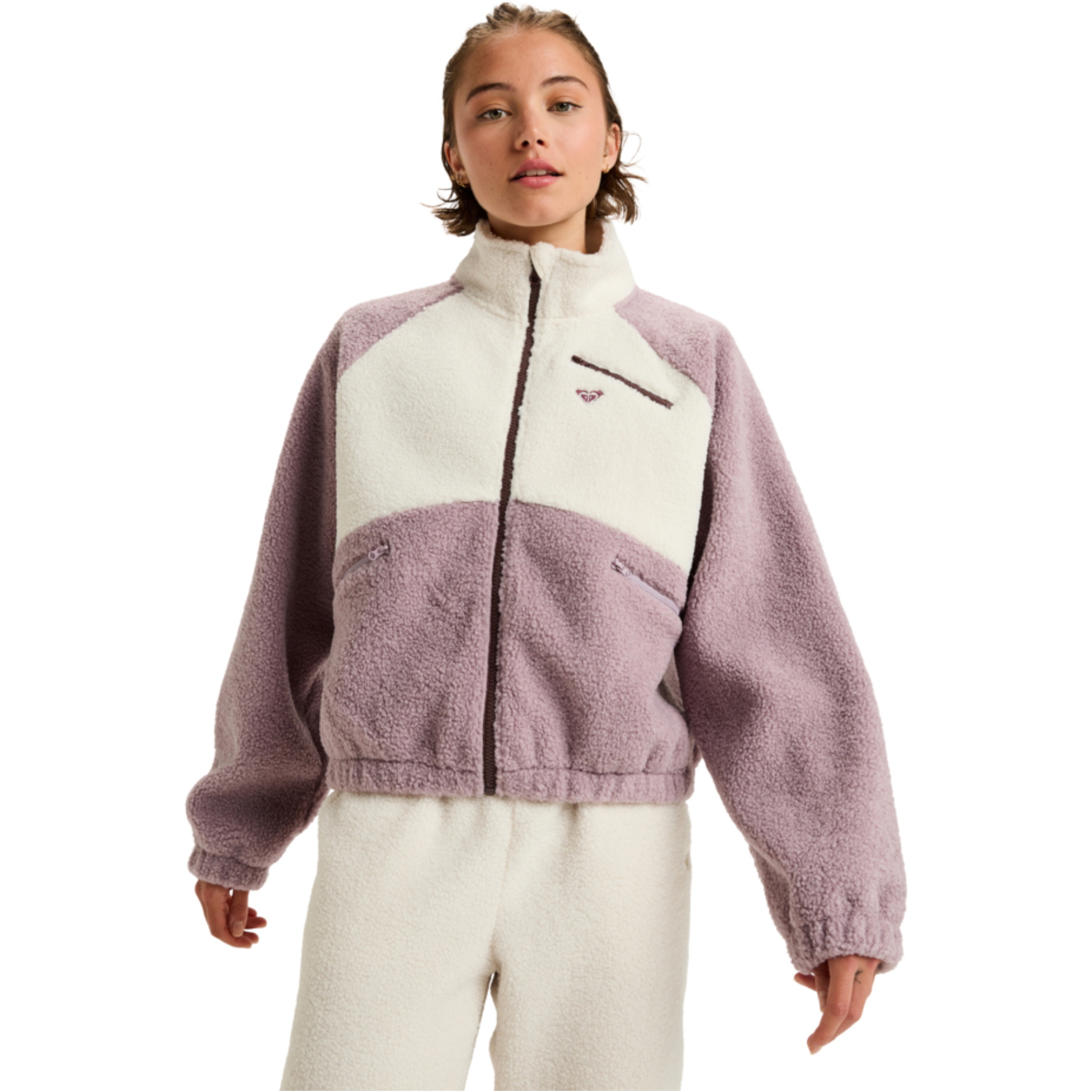 2025 Roxy Womens Waves Of Warmth Colorblock Sport Sweater ERJPF03242 - Nirvana